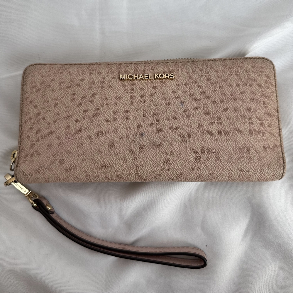 Michael Kors Pink Wristlet Clutch